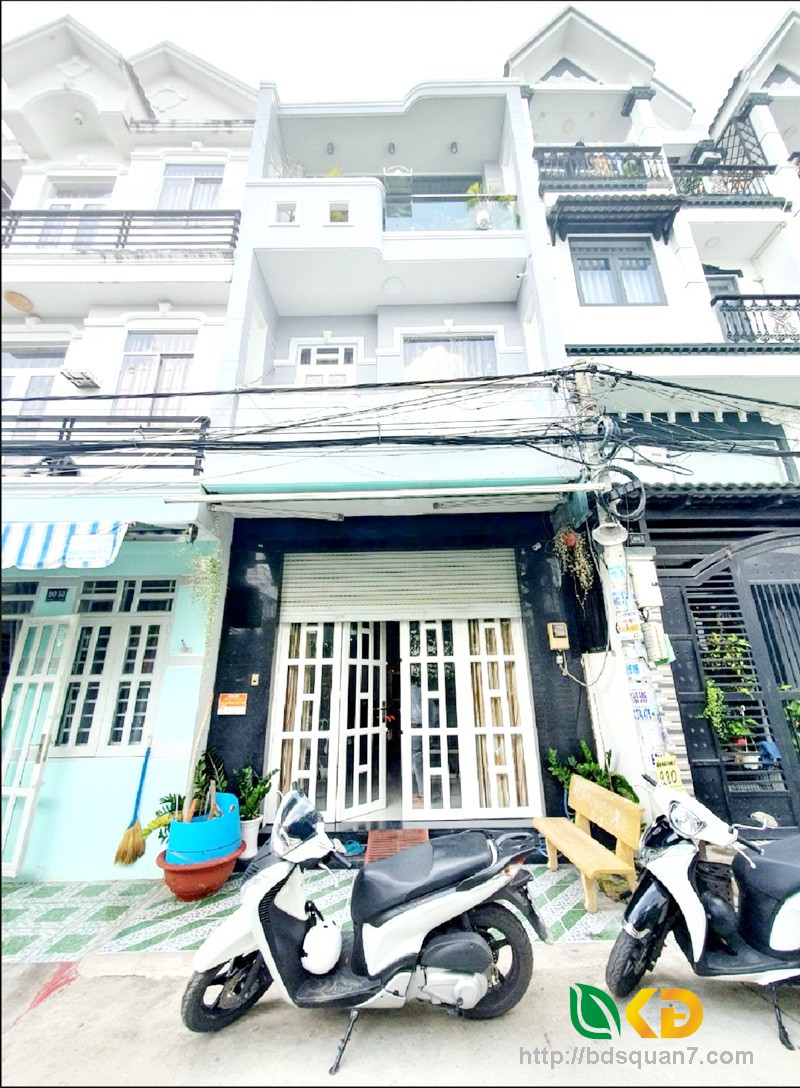 Bán nhà 2 lầu đẹp mặt tiền hẻm xe hơi đường Dương Cát Lợi Nhà Bè.